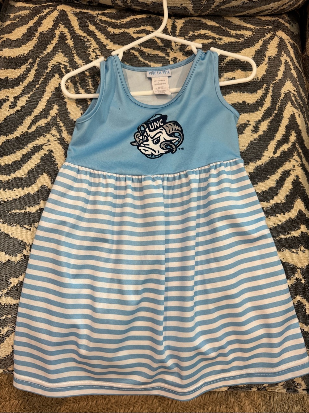 Size 2 Vive La Fete UNC Chapel Hill Ram Dress